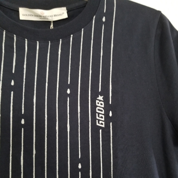 Golden Goose Round Neck T-Shirt Blue Size S - Picture 3 of 6